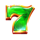 bullion rush 7s hold and win green 7 symbol icon