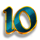 bulls run wild 10 symbol icon
