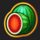 burning chili x watermelon symbol icon