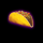 burning chilli taco symbol icon