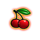 burning coins 100 cherry symbol icon