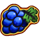 burning hell blue grapes symbol icon