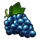 burning hot 6 reels grape symbol icon