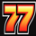 burning hot sevens 7s symbol icon