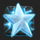 burning ice deluxe blue star symbol icon
