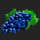 burning ice grapes symbol icon