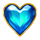 burning love blue symbol icon
