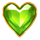 burning love green symbol icon
