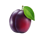 burning love plum symbol icon
