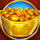 burning pearl gold symbol icon