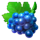 burning slots cash mesh link blue grapes symbol icon