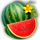 burning slots cash mesh watermelon symbol icon
