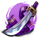bushi bunny purple sword symbol icon