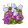 buzzing bees flower symbol icon