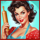 cafe 50s brunette symbol icon