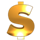 candy cash deluxe dollar symbol icon