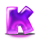 candy coins k symbol icon