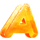 candy pop oranje jackpot a symbol icon