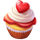 candy pop oranje jackpot cupcake symbol icon