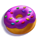 candy stash deluxe purple donut symbol icon