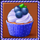 candy treats cupcake blue symbol icon