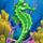 captain shark seahorse symbol icon