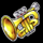 carnaval trumpet symbol icon