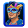 carnival queen 2 guy blue symbol icon