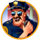 cash bandits cop symbol icon