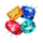 cash cave rings of fortune gems symbol icon