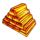 cash cave rings of fortune ingots symbol icon