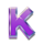 cash chalet k symbol icon