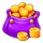 cash multipliers respin coin bag symbol icon