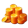 cash multipliers respin gold coin symbol icon