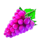 cash n fruits 100 grapes symbol icon