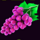 cash n fruits 243 grape symbol icon