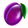 cash n fruits 256 plum symbol icon