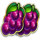 cash strike fire lock grapes symbol icon