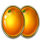cash strike fire lock oranges symbol icon