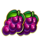 cash strike triple fire grapes symbol icon