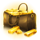 cash tank gold bag symbol icon