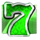 cashpot strike 7s green symbol icon
