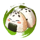 cat waifu onigiri symbol icon