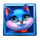 catch the luck blue cat symbol icon