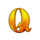 celestial moon riches q symbol icon