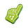 champions night hold and win hand symbol icon