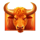 charge bison ascent bison symbol icon
