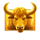 charge bison ascent golden bison symbol icon