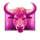 charge bison ascent pink bison symbol icon