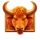 charge bison bison symbol icon
